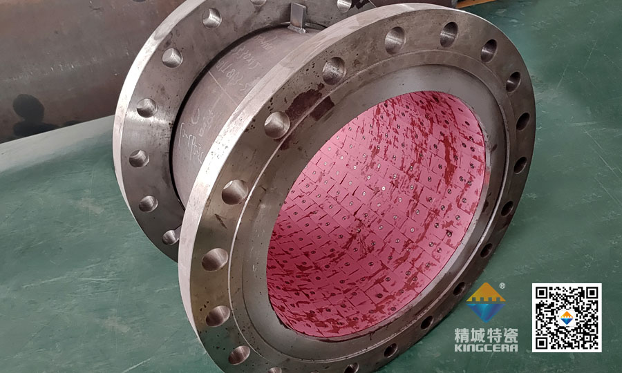 湖南bbin宝盈耐磨陶瓷焊接受道