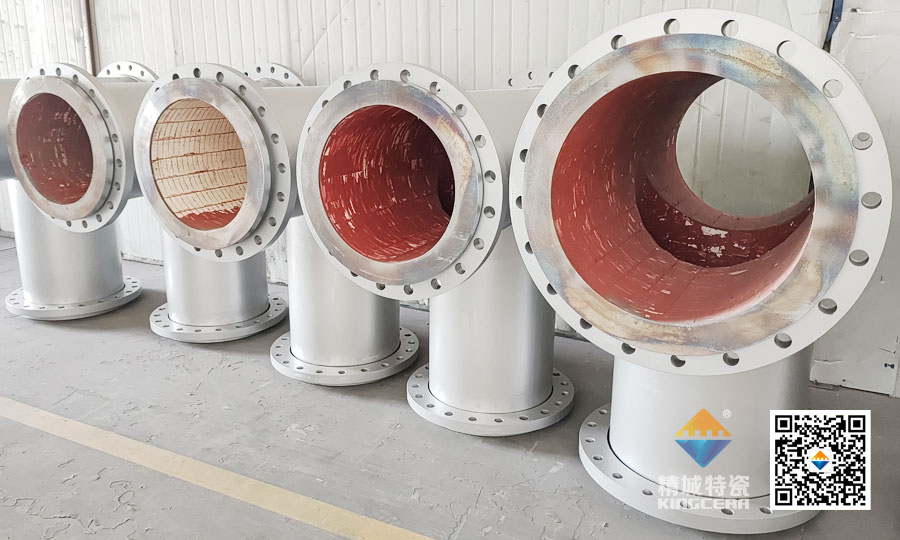 湖南bbin宝盈耐磨陶瓷内衬三通管道