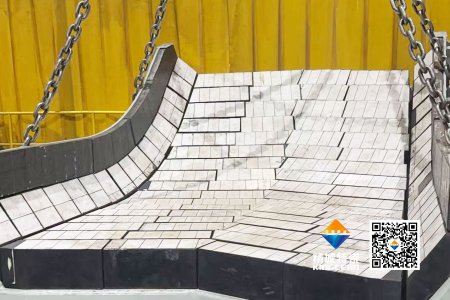 迅速响应！bbin宝盈特瓷2小时内赴现场解决矿山料斗ZTA陶瓷衬板装置难题