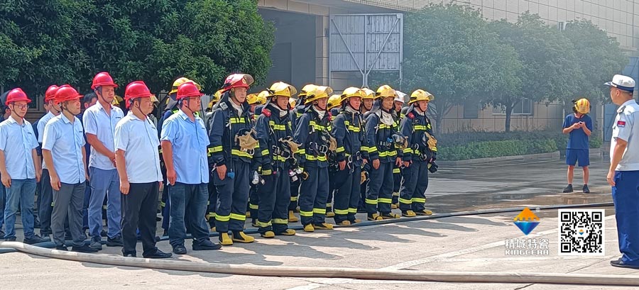 bbin宝盈起劲配合消防联合演练，，，，，，共筑清静生产防地